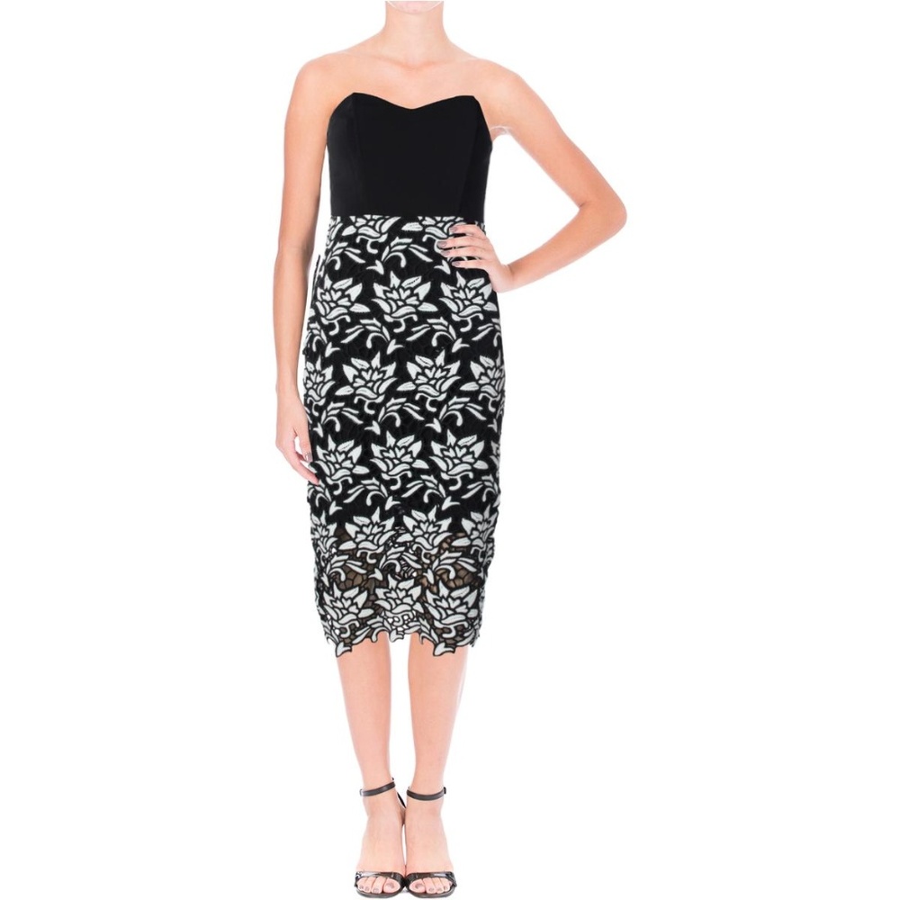 NWT J.O.A. Strapless Lace Dress